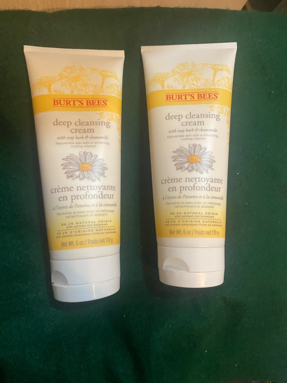 2 X Burt's Bees Deep Cleansing Cream Duo - Yellow & White Tubes